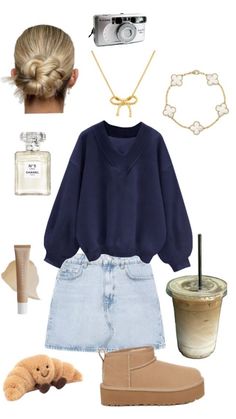 Outfit Inspo Outfits To Wear On Birthday, Cute Lazy Outfits Aesthetic, Monday To Sunday Outfits, Football Game Date Outfit, Cute Outfits 2024, Basic Outfit Ideas For School, Dunk Outfit Ideas, Open House Outfit Ideas, Trendy Teenager Outfits