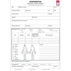 the worksheet for an employee's medical record is shown in this image