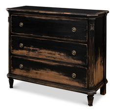 American Home Furniture | Sarreid - Fisher Commode With Onyx Finish Carved Beds, Elegant Outdoor Furniture, Pine Dresser, Ring Pulls, Solid Wood Dresser, Painted Chest, Shabby Chic Dresser, Commode Chest, Wood Dresser