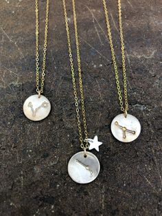 These Golden Constellation necklaces... are the perfect subtle nod to who you are. IYKYK 😘 Constellation Necklace, Handmade Tags, Personalized Pendant, Zodiac Necklaces, Nature Jewelry, Unique Charms, Flower Petals, Gold Style, Constellations