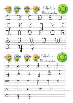 the handwriting practice sheet for children to learn how to write and draw letters in spanish