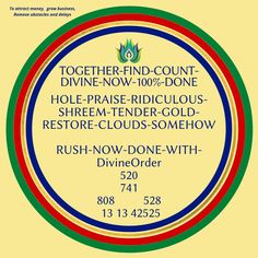 a circular label with the words, together finder - finder's guide to divine