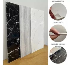 the different types of marble tiles are shown