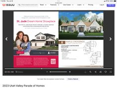 an image of a real estate listing page on the website for st jude dream home shoppe