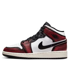 (GS) Air Jordan 1 Mid SE 'Wear-Away' FB0568-006 (AJ1/SNKR/Retro/Basketball) Air Jordan 1 Mid Gs, Air Jordan 1 Mid Se, Random Pattern, Limited Edition Sneakers, Retro Men, Mid Top, Air Jordan 1 Mid, Jordan 1 Mid, White Accents