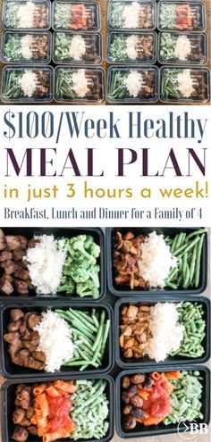 the $ 100 / week healthy meal plan in just 3 hours a week is here