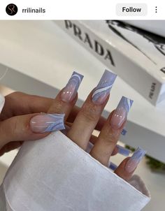 Aesthetic Nail Designs, Aesthetic Nail, Airbrush Nails, Colored Acrylic Nails, Casual Nails, Short Square Acrylic Nails, Acrylic Nails Coffin Pink, Bling Acrylic Nails, Square Acrylic Nails