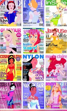 the covers of various magazines with cartoon characters on them