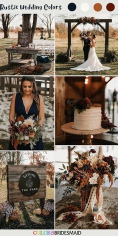 wedding color palettes for autumn and fall