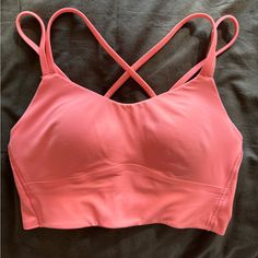 Size 4 - Never Worn Except To Try On Bodycon Dress Homecoming, Lululemon Collection, Lululemon Energy Bra, Lululemon Sports Bra, Longline Bra, High Impact Sports Bra, Strappy Sports Bras, Racerback Sports Bra, Casual Preppy Outfits