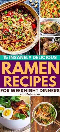 Tasty ramen recipes to try Recipes Using Ramen Noodles, Easy Ramen Recipes, Easy Noodle Recipes, Fancy Ramen, Top Ramen Recipes, Ramon Noodles, Spicy Meals, Meals Beef, Easy Asian Noodle Recipes