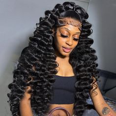 Get $100 off on Ishow Hair's 5x5 HD Lace Loose Deep Wave Wig! This glueless human hair wig comes preplucked with baby hair for a natural look. Enjoy the benefits of loose deep wave texture and a secure fit with the 5x5 lace closure. Upgrade your style today! Brand: Ishow Hair Hair Material: human hair from one donor Hair Color: Natural Black Texture: Loose Deep Wave Length: 22-30 Inch Available (Hot Selling=30 inch) Density: 180% Hairline: pre-plucked Can Be Dyed: yes, please dye into profession Loose Deep Wave Wig, Indian Hair Color, Deep Wave Wig, Brazilian Body Wave Hair, Loose Deep Wave, Wave Texture, Vacation Hairstyles, Birthday Hairstyles, Black Texture