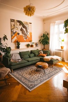 the living room is clean and ready for us to use it's new furniture