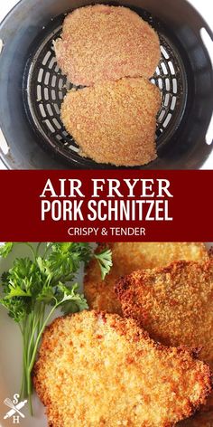 air fryer pork schnitzel crispy and tender