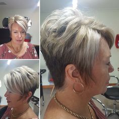 Mom Hair, Hair Pics, Wavy Pixie, Spiky Hair, Gray Hair Cuts, Hair Pixie, Short Hairstyles For Thick Hair