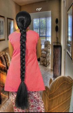 Gorgeous Braids, Long Hair Pictures, Braided Hair, Hair Braids, Long Black Hair