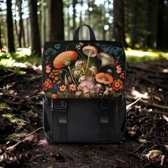 Patrineco - Etsy UK School Cottagecore, Mushroom Backpack, Witchy Boho, Beautiful Backpacks, Backpack For School, Color Pad, Backpack Gift