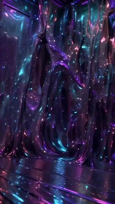 an abstract background with blue and purple lights