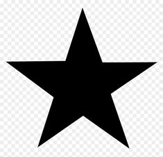 a black and white star on a transparent background