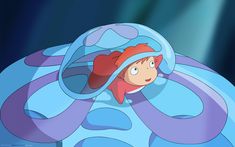 Ponyo Hd Wallpaper, Totoro Party, Movie Character Posters, Candy Pop, Mac Wallpaper, Blue Anime, Wallpaper Dekstop