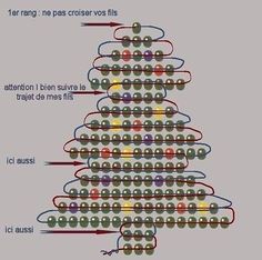 a christmas tree made out of circles and dots with the words in spanish below it