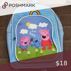 Peppa Pig backpack new without tags Peppa Pig Tv, Grandmas House, House Sold, Peppa Pig, Pink Fashion, Kids Accessories, Preschool, Kids Shop, Blue Color