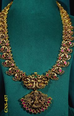 Mango Mala Designs, Kundan Haram, Mala Designs, Gold Haram, Trendy Blouse, Fancy Blouse