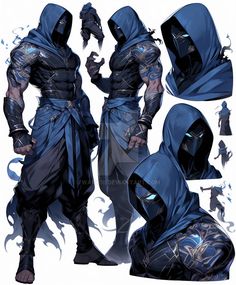 the concept art for an upcoming video game is shown in this image, with blue robes and