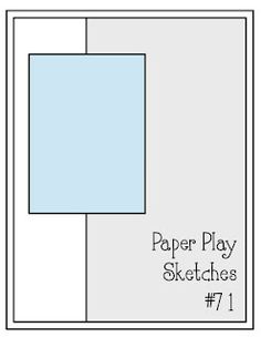 the paper play sketches 1 is shown in blue and white, with one corner missing