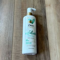 Dove Body Love Exfoliate Away Body Cleanser!! Brand New!! Details - With Aha Serum Please Message Me With Any Questions, Concerns, Or Offers!! Dove Body Love, Aha Serum, Women's Diving, Dove White, Body Cleanser, Body Love, New Details, White Green, Body Wash