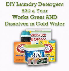 the ad for laundry detergent $ 30 a year works great and dissolves in cold water