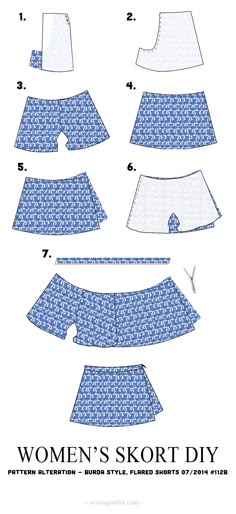 the pattern for this skirt is very easy to sew