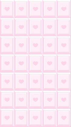 pink squares with hearts on them are arranged in the shape of squares and rectangles