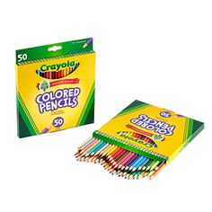 crayons colored pencils 50 count box