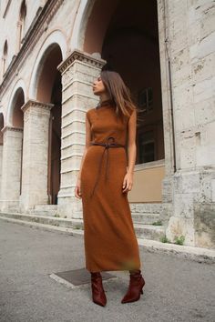 RUSTIC BOUCLÉ DRESS - Brick | ZARA United States Sleeveless Sweater Dress, Cargo Shirts, Sleeveless Long Dress, Cardigan Sweater Dress, Outfit Inspiration Fall, Outfit Inspo Fall, Sleeveless Sweater, Zara United States, Zara Dresses