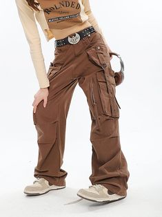 Size(cm) Length Waist Hip Thigh M 105 74 102 62 L 106 76 106 63 XL 107 78 110 64 Size: M L XL Color classification: apricot brown Year Season: Spring 2023 Length: trousers Brown Cargos, Denim Jeans Pants, Fashion Diy, Spring 2023, Runway Models, Diy Fashion, Jeans Pants, Season Spring, Cargo Pants