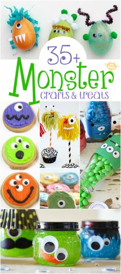 25 monster crafts and treats for kids to make