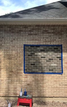 Permanent Brick Stain | Masonry Cosmetics Diy Brick Staining Exterior, Exterior Trim Colors For Brick House, Brick Stain Colors Exterior, Stain Brick Exterior, Brick Painting Ideas Exterior, Stained Brick House Exterior, Brick Exterior Ideas