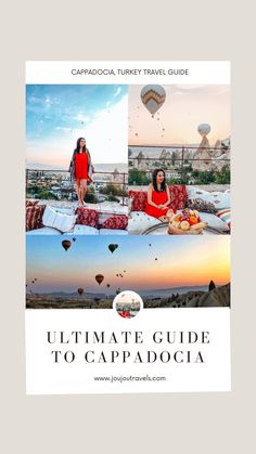 the ultimate guide to cappadocia, turkey travel guide with two women in red dresses