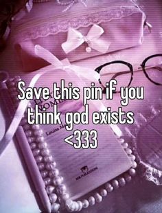 a pink box with glasses and pearls on it that says save this pin if you think god