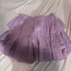 Nwot, Small Light Purple Skirt, Flowy Purple Mini Skirt With Ruffles, Chic Purple Mini Skirt With Ruffles, Chic Purple Ruffled Mini Skirt, Barbie Halloween, 2000s Clothes, Ruffle Mini Skirt, Purple Skirt, Ruffle Skirt