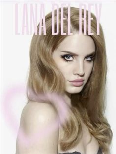 a woman with long blonde hair and blue eyes is featured on the cover of lana deldrey magazine