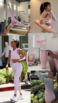 That girl aesthetic for a pink Pilates princess Princess Mood Board, Mood Board Wallpaper, Pilates Motivation, Summer Workout Outfits, Pilates Outfit, Pilates Workout Routine, Board Wallpaper, Pink Pilates Princess, Pink Pilates