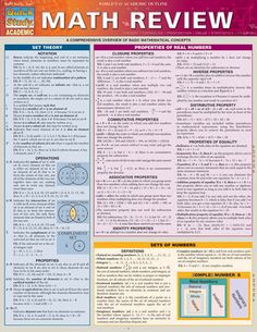 the math review poster is shown