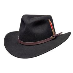 Saint Martin | Crushable Wool Felt Outback Hat | Hats Unlimited