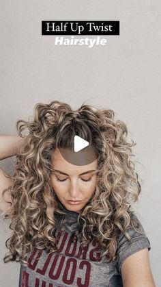 Half Up Twist Hairstyle, Curly Hair Half Up Half Down, Curly Hair Up, Short Hair Updo Tutorial, Twist Hairstyle, Natural Curly Hair Cuts, Hair Twist, Beautiful Braided Hair, Hairstyles Kids