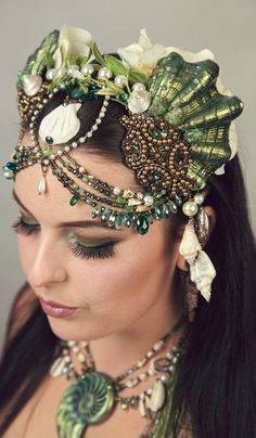 Mermaid Headdress, Mermaid Mask, Sea Creature Costume, River Spirit, Junk Kouture, Mermaid Crowns, Sea Costume, Mermaid Cosplay, Pirate Cosplay