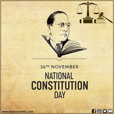 a poster with the words national constitution day on it