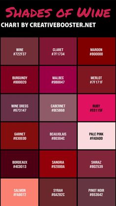 shades of wine chart by creativeteap net