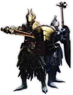 Golden Knight & Silver Knight [Dragon's Dogma] Demon Knight, Plague Knight, Golden Knight, Female Orc, Dark Zone, Silver Knight